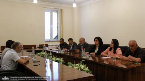 ԱՀ ԱԺ «Միասնական հայրենիք» խմբակցության անդամները հանդիպել են ԱՀ ԱԳ նախարար Դավիթ Բաբայանի հետ
