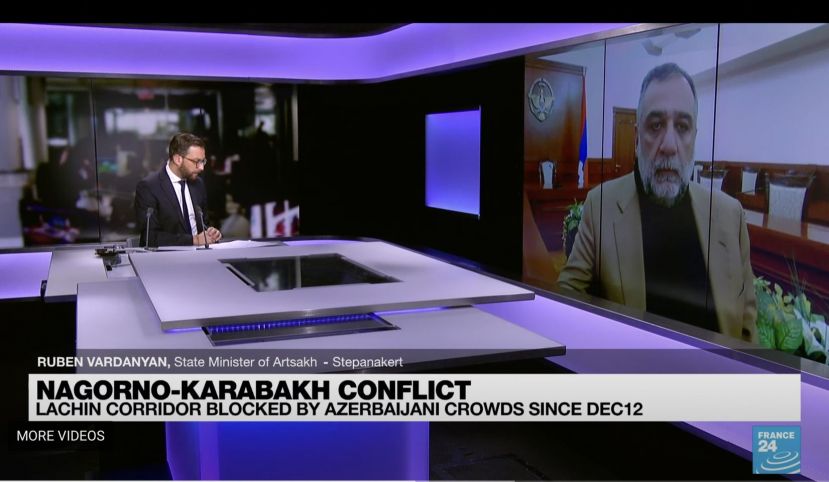 Սա ոչ թե բնապահպանական շարժում է, այլ Ադրբեջանի կազմակերպած շոու. Ռուբեն Վարդանյանի հարցազրույցը France 24-ին
