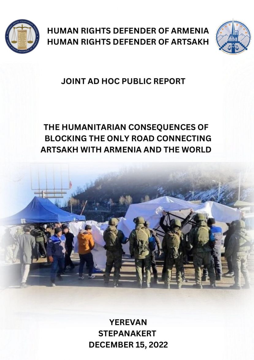 A joint report has been published by the Human Rights Defenders of Artsakh and Armenia