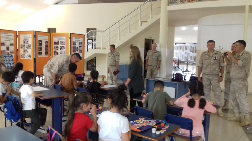 THE CHILDREN OF ARTSAKH CONGRATULATED THE PEACEKEEPERS ON RUSSIA DAY