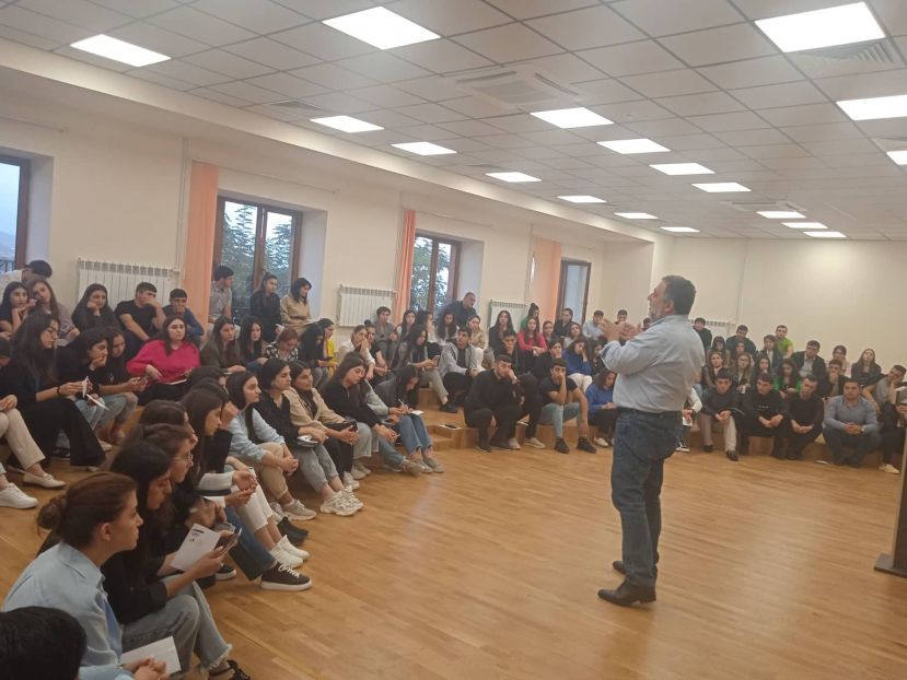 MEETING WITH STUDENTS AT ARTSAKH STATE UNIVERSITY