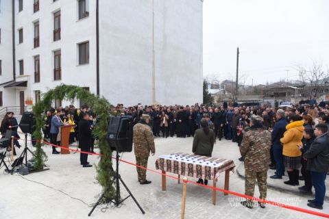 Торжественная церемония новоселья семей военнослужащих и офицеров запаса Армии обороны