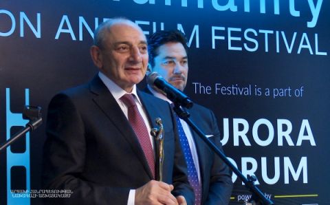 Президент Саакян принял участие в торжественном мероприятии, организованном в Ереване в рамках кинофестиваля “Реформируя мир”