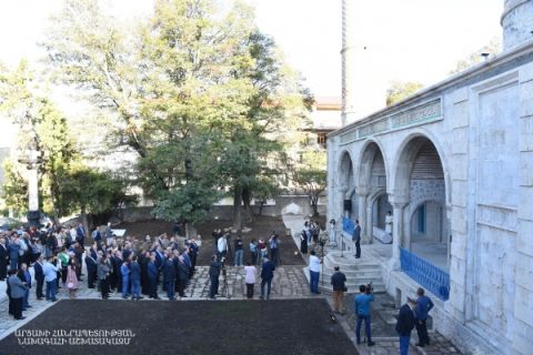 Церемония открытия армяно-иранского научно-культурного центра в городе Шуши