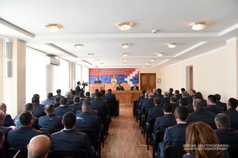 Президент Саакян принял участие в заседании коллегии полиции