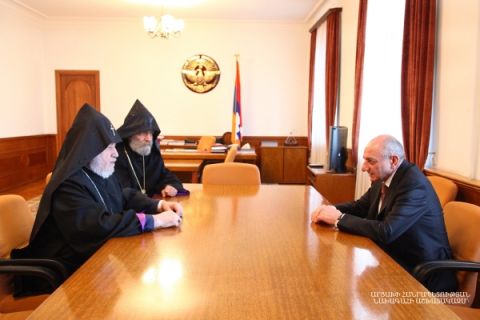 Встреча с Католикосом всех армян Гарегином Вторым