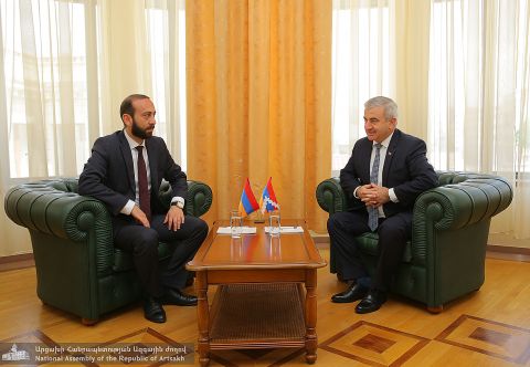 Состоялась встреча председателя НС Республики Арцах с председателем НС Республики Армения