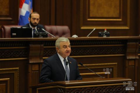 Приветственная речь Ашота Гуляна на особом заседании Межпарламентской комиссии по сотрудничеству между Национальным собранием Республики Арцах и Национальным собранием Республики Армения