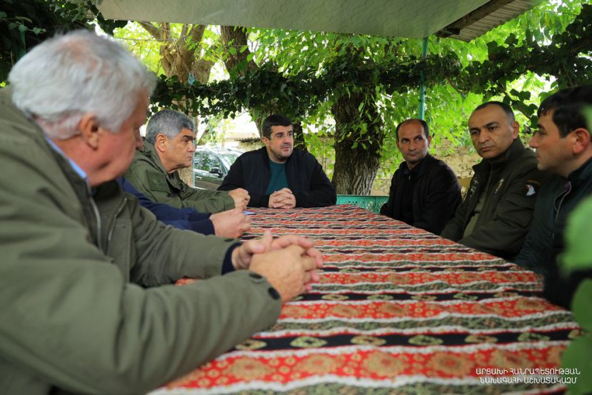 Президент Араик Арутюнян посетил общину Тагавард Мартунинского района
